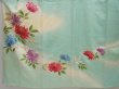 Photo5: 6722T11z1040 Vintage Japanese Kimono Silk FURISODE Chrysanthemum Mint green (5)