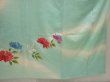 Photo7: 6722T11z1040 Vintage Japanese Kimono Silk FURISODE Chrysanthemum Mint green (7)
