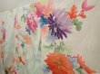 Photo2: 6722T12z940 Vintage Japanese Kimono Silk FURISODE Chrysanthemum Soft green (2)