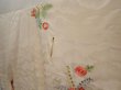 Photo2: 6722T13z1020 Vintage Japanese Kimono Silk FURISODE Paulownia Light peach (2)