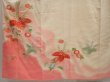 Photo5: 6722T13z1020 Vintage Japanese Kimono Silk FURISODE Paulownia Light peach (5)