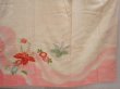 Photo7: 6722T13z1020 Vintage Japanese Kimono Silk FURISODE Paulownia Light peach (7)