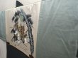 Photo3: 6723T01z510 Vintage Japanese Kimono Silk Men's HAORI Samurai Dark cyan (3)