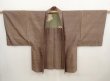 Photo6: 6723T04z410 Vintage Japanese Kimono Silk Men's HAORI Dog Light brown (6)