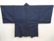 Photo4: 6723T06z460 Vintage Japanese Kimono Silk Men's OSHIMA HAORI Tiger Navy (4)