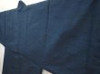Photo2: 6723T08z590 Vintage Japanese Kimono Silk Men's HAORI Plain Dark navy (2)