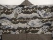Photo2: 6723T09z650 Vintage Japanese Kimono Silk Men's HAORI  Brown-Gray (2)