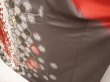 Photo4: 6723T11z1210  Japanese Kimono Silk FURISODE Flower Dark red (4)