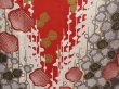 Photo8: 6723T11z1210  Japanese Kimono Silk FURISODE Flower Dark red (8)