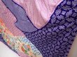 Photo4: 6723T12z1130 Vintage Japanese Kimono Silk FURISODE Flowers Light purple (4)