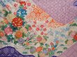 Photo8: 6723T12z1130 Vintage Japanese Kimono Silk FURISODE Flowers Light purple (8)