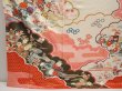 Photo6: 6723T13z1180 Vintage Japanese Kimono Silk FURISODE Flowers Off-white (6)