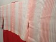 Photo7: 6724T01z560 Vintage Japanese Kimono Silk HAORI COAT Flower Red-Pink (7)