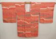 Photo5: 6724T02z580 Vintage Japanese Kimono Silk HAORI COAT  Coral pink (5)