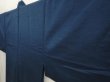 Photo2: 6724T05z890 Vintage Japanese Kimono Silk Men's  Plain Navy (2)