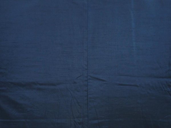 Photo3: 6724T05z890 Vintage Japanese Kimono Silk Men's  Plain Navy (3)