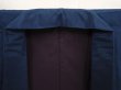 Photo5: 6724T05z890 Vintage Japanese Kimono Silk Men's  Plain Navy (5)