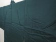 Photo2: 6724T06z600 Vintage Japanese Kimono Silk Men's  Plain Dark cyan (2)