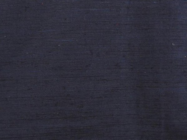 Photo4: 6724T07z1050 Vintage Japanese Kimono Silk Men's  Plain Dark navy (4)