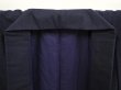 Photo5: 6724T07z1050 Vintage Japanese Kimono Silk Men's  Plain Dark navy (5)