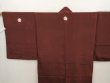Photo4: 6724T08z570 Vintage Japanese Kimono Silk Men's  Plain Brown (4)
