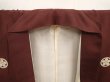 Photo5: 6724T08z570 Vintage Japanese Kimono Silk Men's  Plain Brown (5)