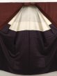 Photo7: 6724T08z570 Vintage Japanese Kimono Silk Men's  Plain Brown (7)