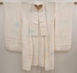 Photo6: 6724T09z700 Vintage Japanese Kimono Silk FURISODE JUBAN Paulownia Off-white (6)