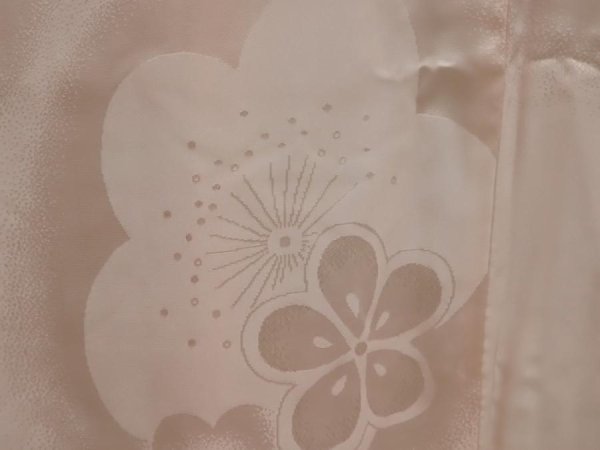 Photo4: 6724T10z730 Vintage Japanese Kimono Silk FURISODE JUBAN Plum blossom (4)