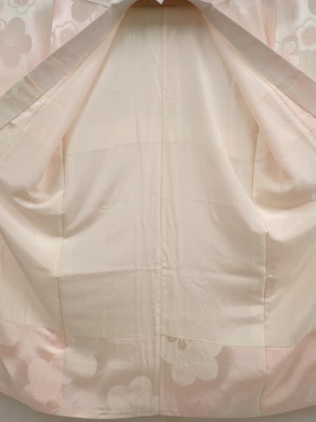 Photo8: 6724T10z730 Vintage Japanese Kimono Silk FURISODE JUBAN Plum blossom (8)