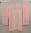 Photo1: 6724T11z610 Vintage Japanese Kimono Silk FURISODE JUBAN Flower cart Pink (1)