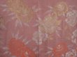 Photo3: 6817T01z650 Vintage Japanese Kimono Silk HAORI Peony Rosy brown (3)