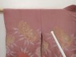 Photo5: 6817T01z650 Vintage Japanese Kimono Silk HAORI Peony Rosy brown (5)