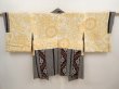 Photo6: 6817T02z580 Vintage Japanese Kimono Silk SHIBORI HAORI  Black (6)