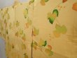 Photo2: 6817T04z540 Vintage Japanese Kimono Silk HAORI Ivy Saffron yellow (2)