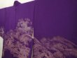 Photo2: 6817T06z500 Vintage Japanese Kimono Silk HAORI Wave Dark purple (2)