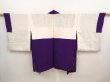 Photo7: 6817T06z500 Vintage Japanese Kimono Silk HAORI Wave Dark purple (7)