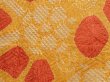 Photo4: 6817T07z450 Vintage Japanese Kimono Silk SHIBORI HAORI Flower Dark yellow (4)