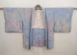 Photo5: 6817T08z640 Vintage Japanese Kimono Silk HAORI Chrysanthemum Light blue (5)