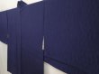 Photo2: 6817T09z460 Vintage Japanese Kimono Silk HAORI  Dark navy (2)