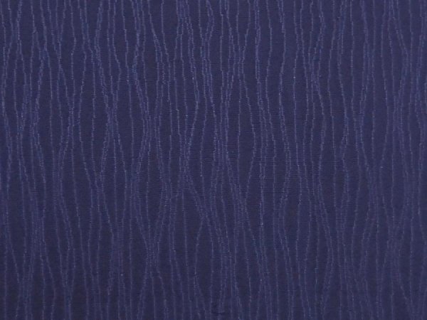 Photo4: 6817T09z460 Vintage Japanese Kimono Silk HAORI  Dark navy (4)