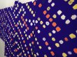 Photo2: 6817T10z500 Vintage Japanese Kimono Silk HAORI  Dark lavender blue (2)