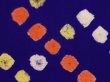 Photo4: 6817T10z500 Vintage Japanese Kimono Silk HAORI  Dark lavender blue (4)