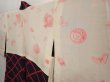 Photo7: 6817T11z580 Vintage Japanese Kimono Silk HAORI  Black (7)