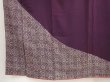 Photo6: 6817T12z670 Vintage Japanese Kimono Silk TSUKESAGE  Dull grape (6)
