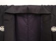 Photo8: 6817T13z600 Vintage Japanese Kimono Silk Men's  Plain Black (8)