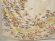 Photo5: 6817T14z780 Vintage Japanese Kimono Silk TSUKESAGE Chrysanthemum Off-white (5)