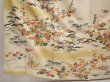 Photo6: 6817T14z780 Vintage Japanese Kimono Silk TSUKESAGE Chrysanthemum Off-white (6)