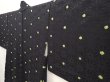 Photo2: 6826T01z530 Vintage Japanese Kimono Silk HAORI Hemp Black (2)