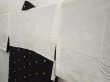 Photo7: 6826T01z530 Vintage Japanese Kimono Silk HAORI Hemp Black (7)